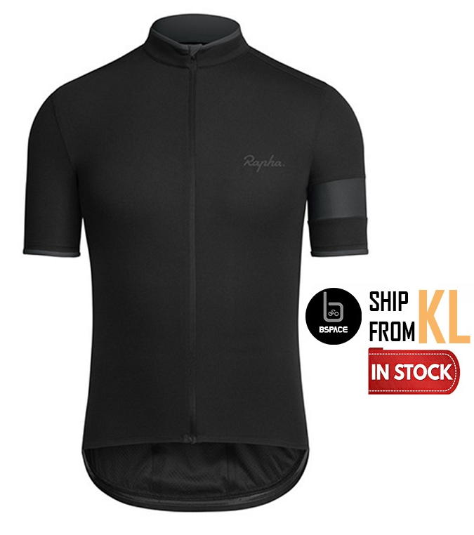 BSpace Cycling Jersey Black Short Sleeve MTB Road Bike Jersey Baju