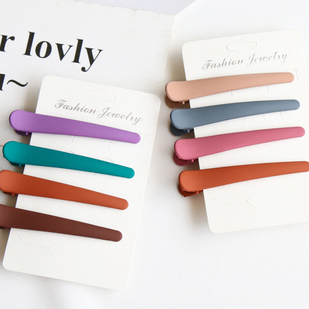 Kẹp tóc mỏ vịt màu Pastel Hàn quốc