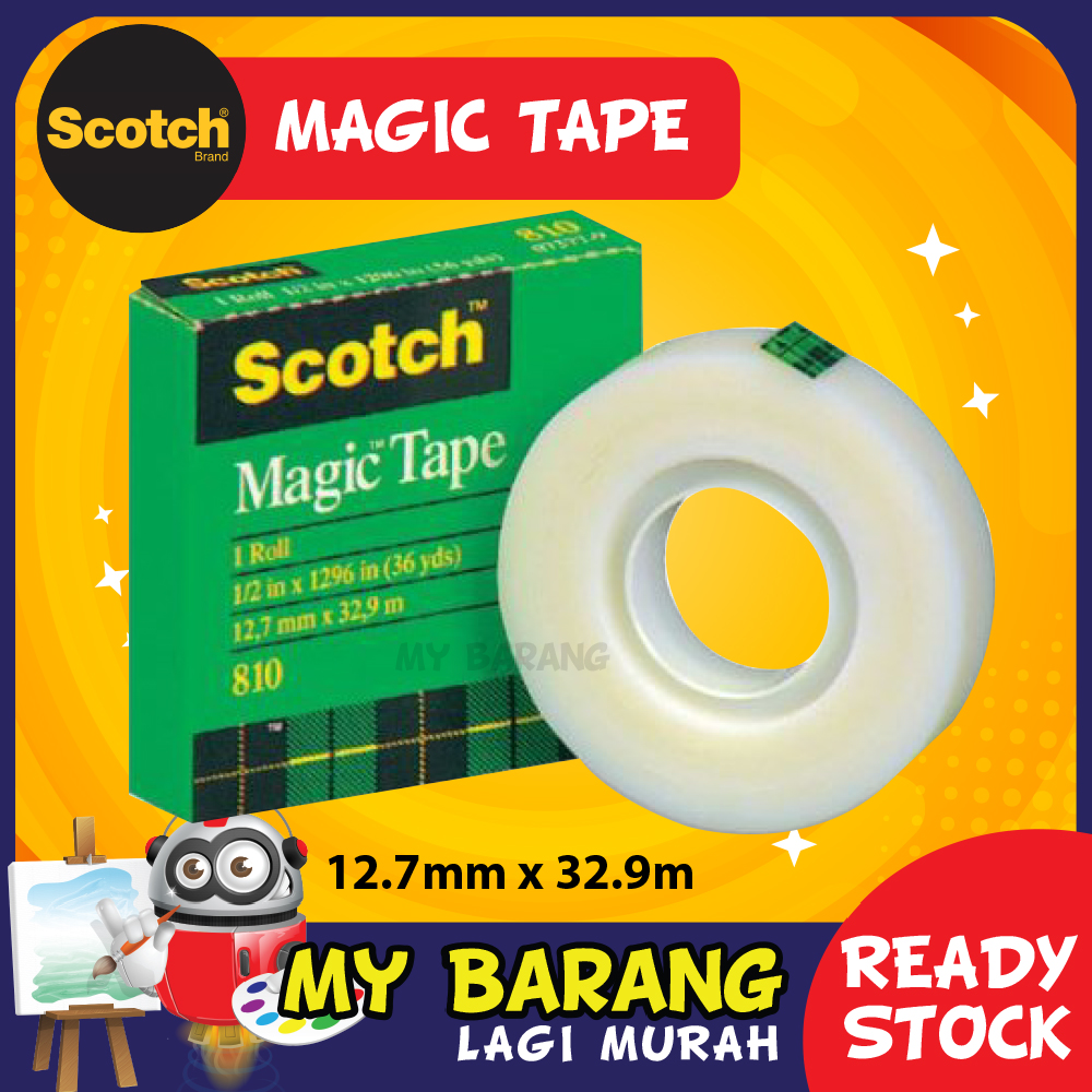 3M Scotch 810 Invisible Adhesive Magic Tape 12.7mm x 33m
