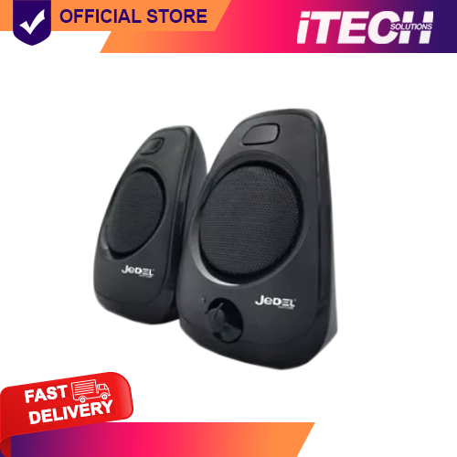 JEDEL S506 USB POWERED STEREO PC SPEAKER USB+3.5MM (BLACK) Lazada PH