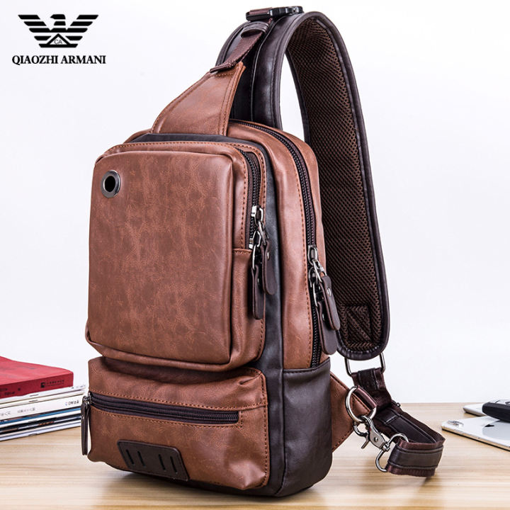 armani chest bag