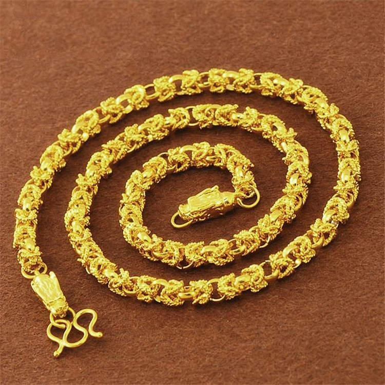 Dây chuyền nam đầu rồng mạ 24K