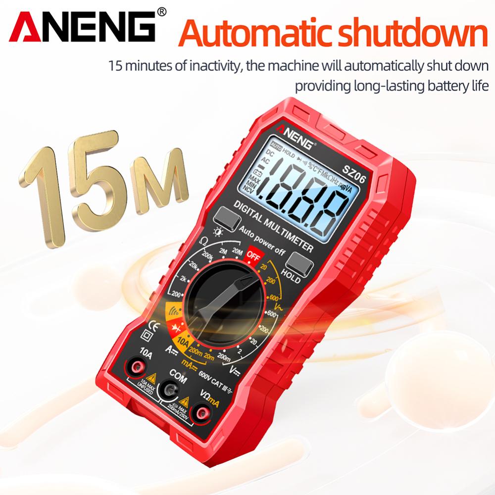 Đa năng kế kỹ thuật số vạn năng thông minh 2000 đếm lưu trữ đồng hồ chuyên nghiệp đèn nền LCD tự động tắt máy cầm tay