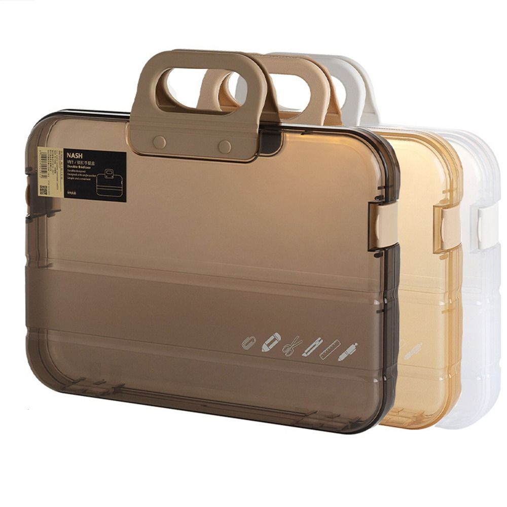 【NovaBazaar】Archives Office School A4 File Organizer Box Folder Certificates Storage Case Document Storage. 