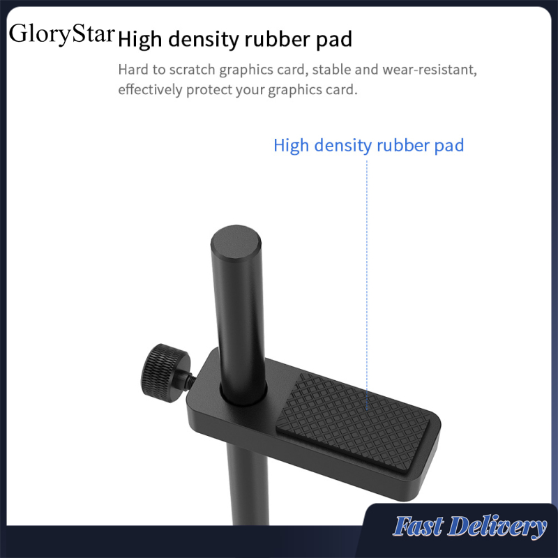 GloryStar VC-1 GPU Support Aluminum Graphics Card GPU Support Jack Adjustable Video Card Sag Holder Holster Bracket