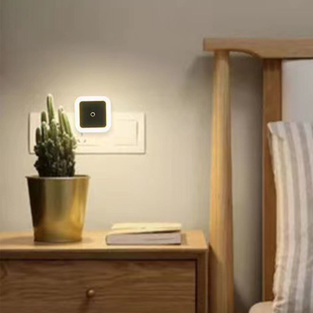 Led light plug-in induction bedroom bedside night light