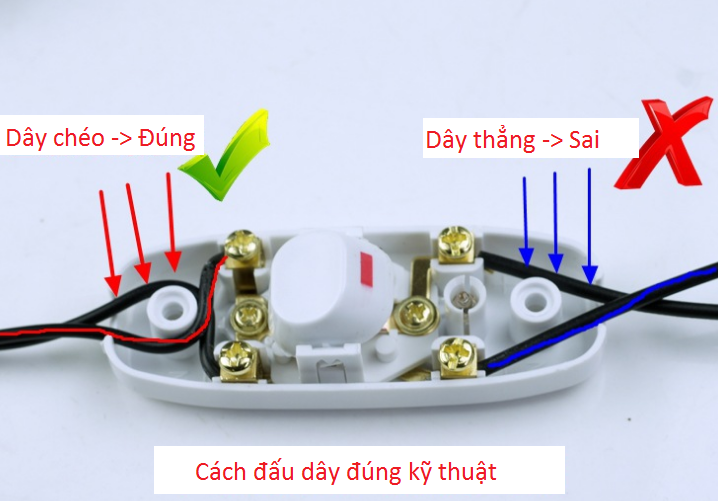 Công tắc bật tắt quả nhót - TRẮNG/ĐEN - có đèn báo