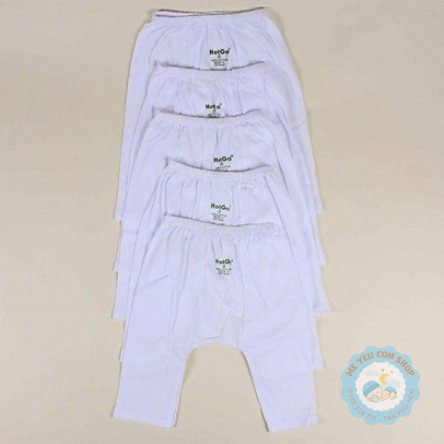 (3-13kg) Quần Dài Mặc Bỉm HotGa Cotton Trắng Cho Bé