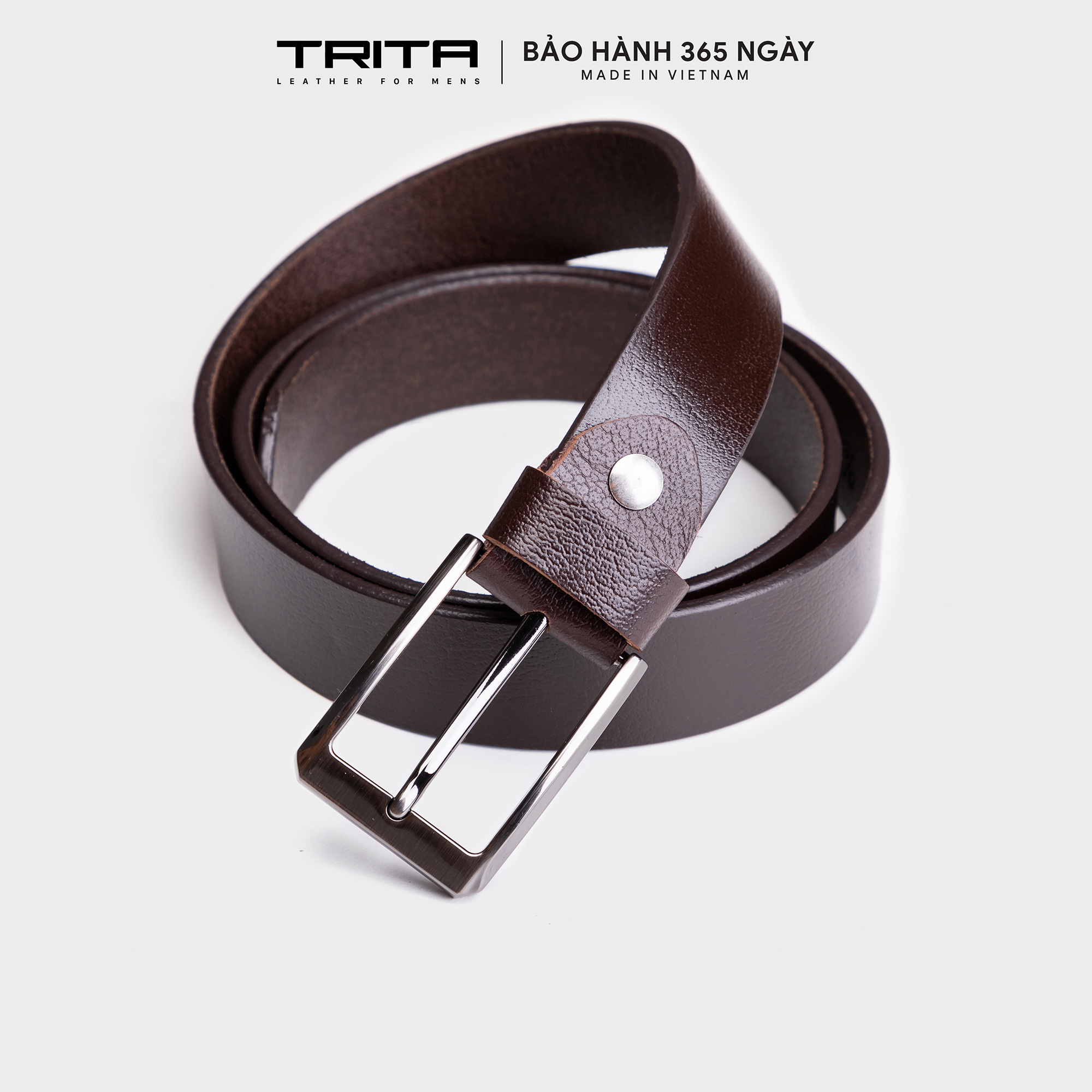 Thắt lưng nam thời trang da bò thật TRITA RTL038