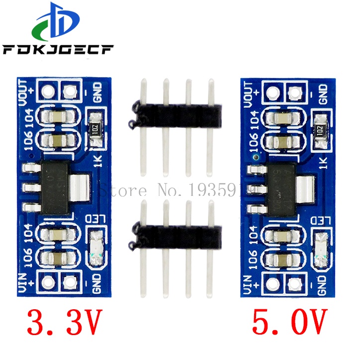 5PCS DC 5V To 3.3V Step-Down Power Module AMS1117-3.3 | For DIY Electronics