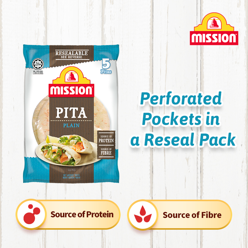 Mission Pita Bread Plain 5 Per Pack Lazada Singapore