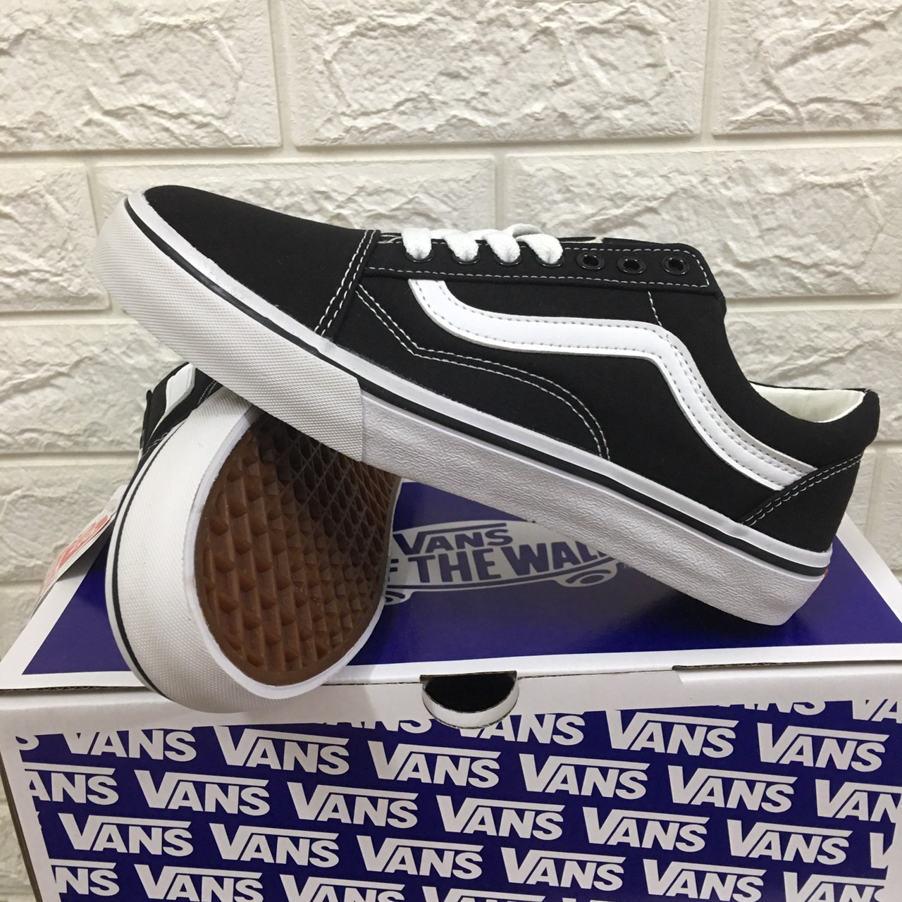 [Tặng hộp] Giày vans old skool TRẮNG hàng đẹp