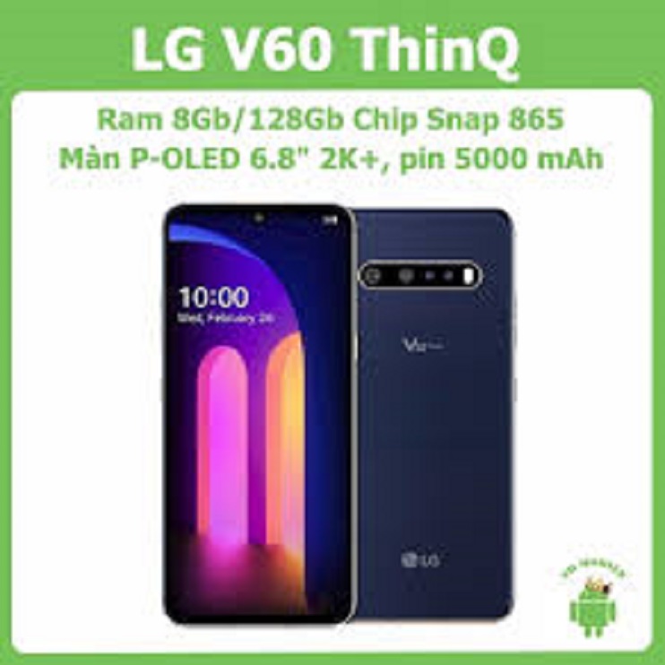 điện thoại Chính Hãng LG V60 ThinQ 5G ram 8G rom 128G, Màn hình P thumbnail