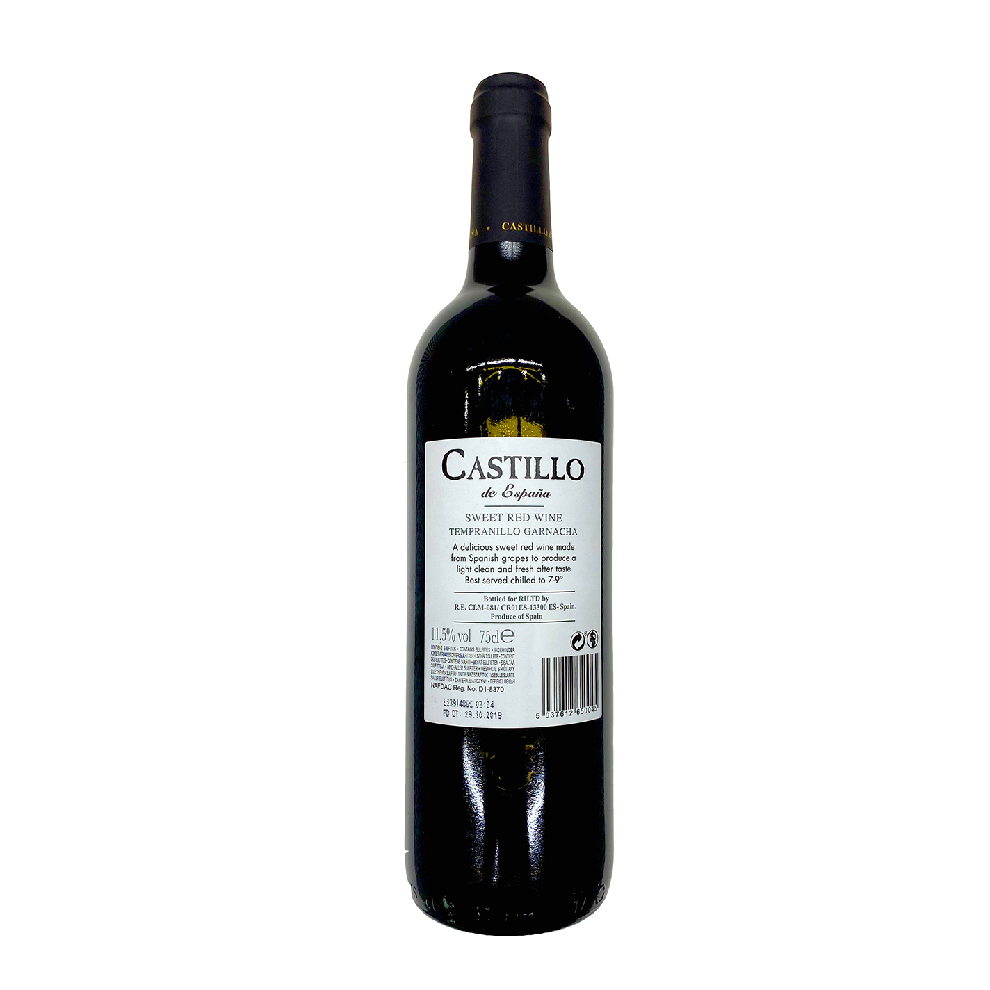 Castillo de Espana Spanish Sweet Red Wine, 750ml, % ABV | Lazada  Singapore