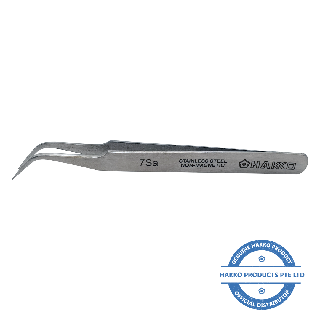 HAKKO 7SA Stainless Steel Tweezers Hakko Products Antistatic ESD Safe