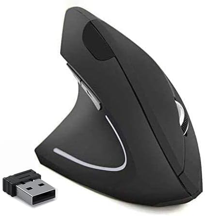 Jomaa Ergonomic Mouse Left Hand 2.4G Left-Handed Wireless Vertical Mouse for Windows Laptop Computer Mouse for Left-handers