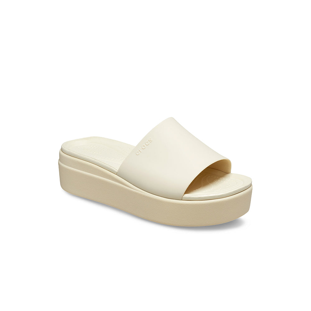 Dép Quai Ngang Nữ Crocs Brooklyn - Bone