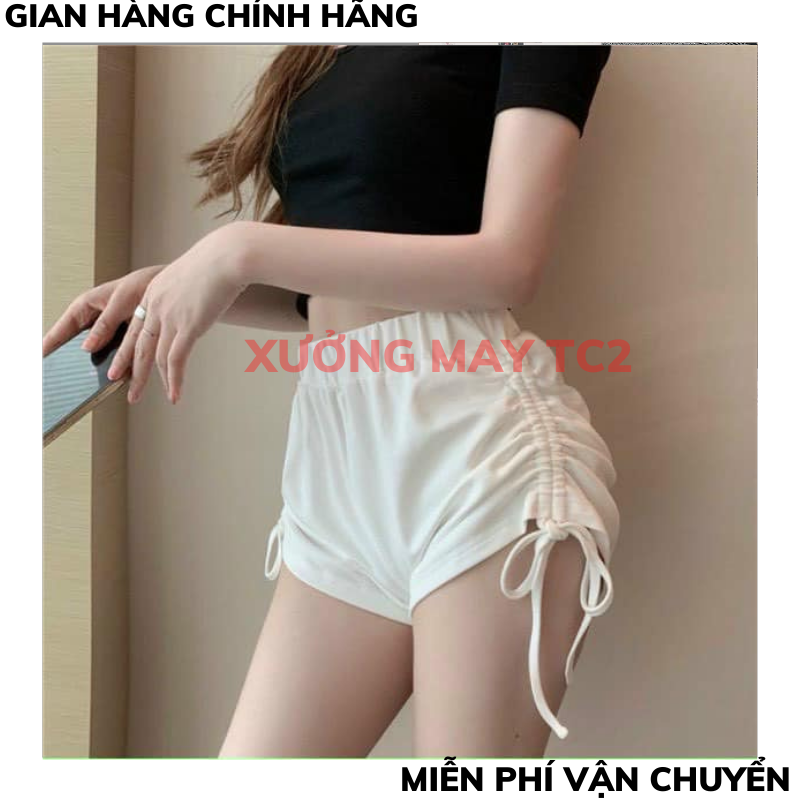 Quần tập yoga , tập gym rút dây 2 bên thời trang - quần short thể tha nữ ,quần short rút dây 2 bên MINASHOP