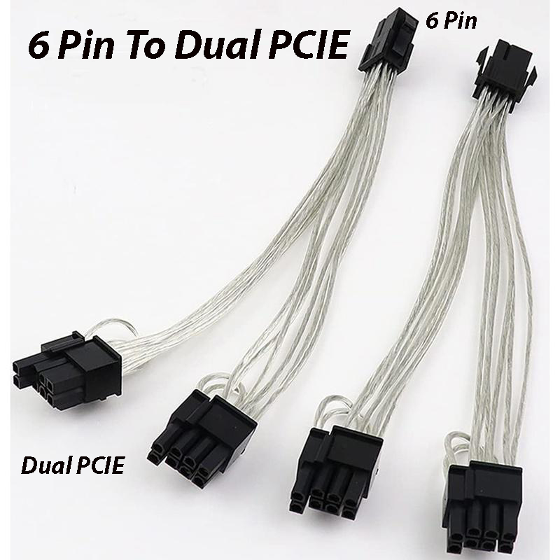 High Quality Pcie 8Pin To Dual 8 (6+2)Pin Power Cable Graphic Card
