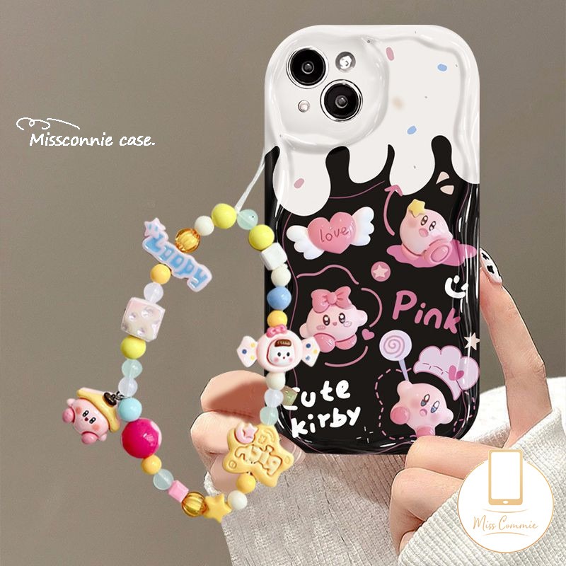 3D Cartoon Cute Ice Cream Love Bracelet Case Compatible for Realme C53 C67 C25 C51s 5s 6i 11 5i 8i 5 7 C51 C15 C35 C31 Note 50 C17 C55 C12 C11 C20 C33 C21 C17 C30 C25Y 3D Wave Curved Edge Soft Cover. 