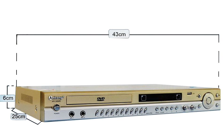 [HCM]Đầu DVD Karaoke Arirang AR-36MB