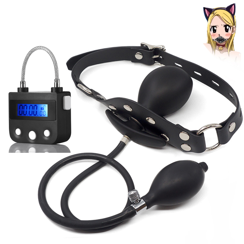 【Expert Recommended】 Inflatable Gag with Digital Timer for Coupon Games Accessories