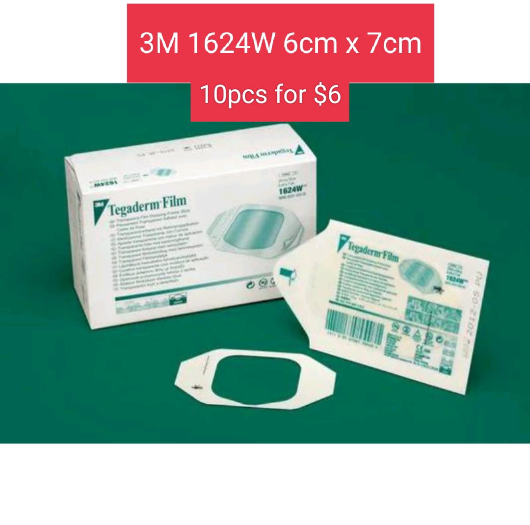 3M 1624W / 1626W Tegaderm Transparent Film Dressing / BandAid Tegaderm