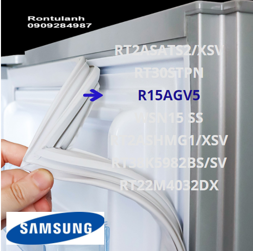 Ron cửa tủ lạnh Samsung model RT22M4032DX
