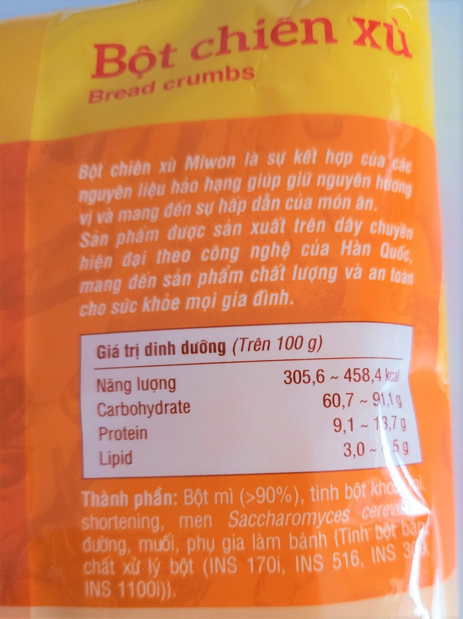 [Túi 200g] BỘT CHIÊN XÙ [VN] MIWON Bread Crumbs