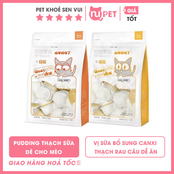 Pudding thạch sữa dê dành cho mèo