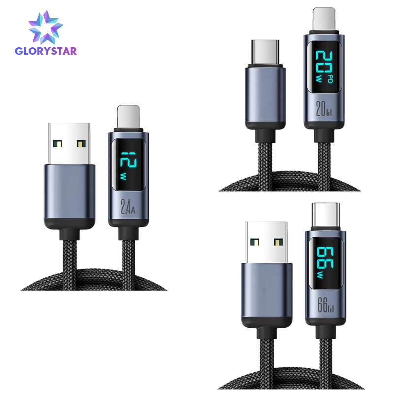 USB To USB C Cable Type C Braided Cable 480Mbps Data Transmission 100W Power Delivery For Laptop Phone Tablet Computer