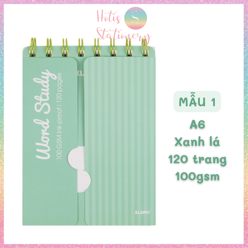 Hotis sổ học từ vựng word study klong a6 - 120 trang