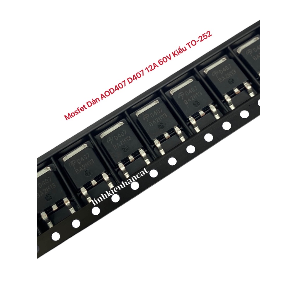 Mosfet dán aod407 d407 12a 60v kiểu to-252