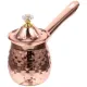 (OEAG) Turkish Coffee Maker Copper Coffee Tea Maker Milk Warmer Hot Chocolate Maker Butter Melting Pot 600Ml. 