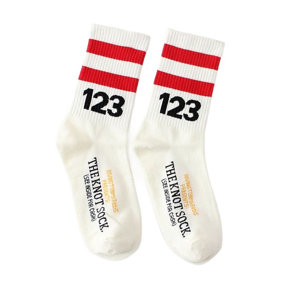 CAROMAY Hip Hop Kawaii Funny Sport For Women Couple Stockings Cotton 123 Calf Socks Middle Tube Socks Number Socks Hosiery Women Socks