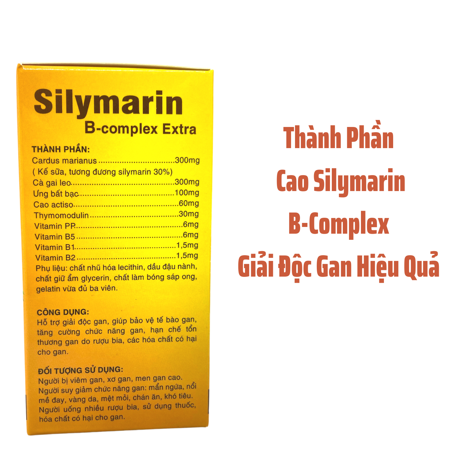 VIÊN UỐNG BỔ GAN SILYMARIN B-COMPLEX EXTRA - HỘP 100V