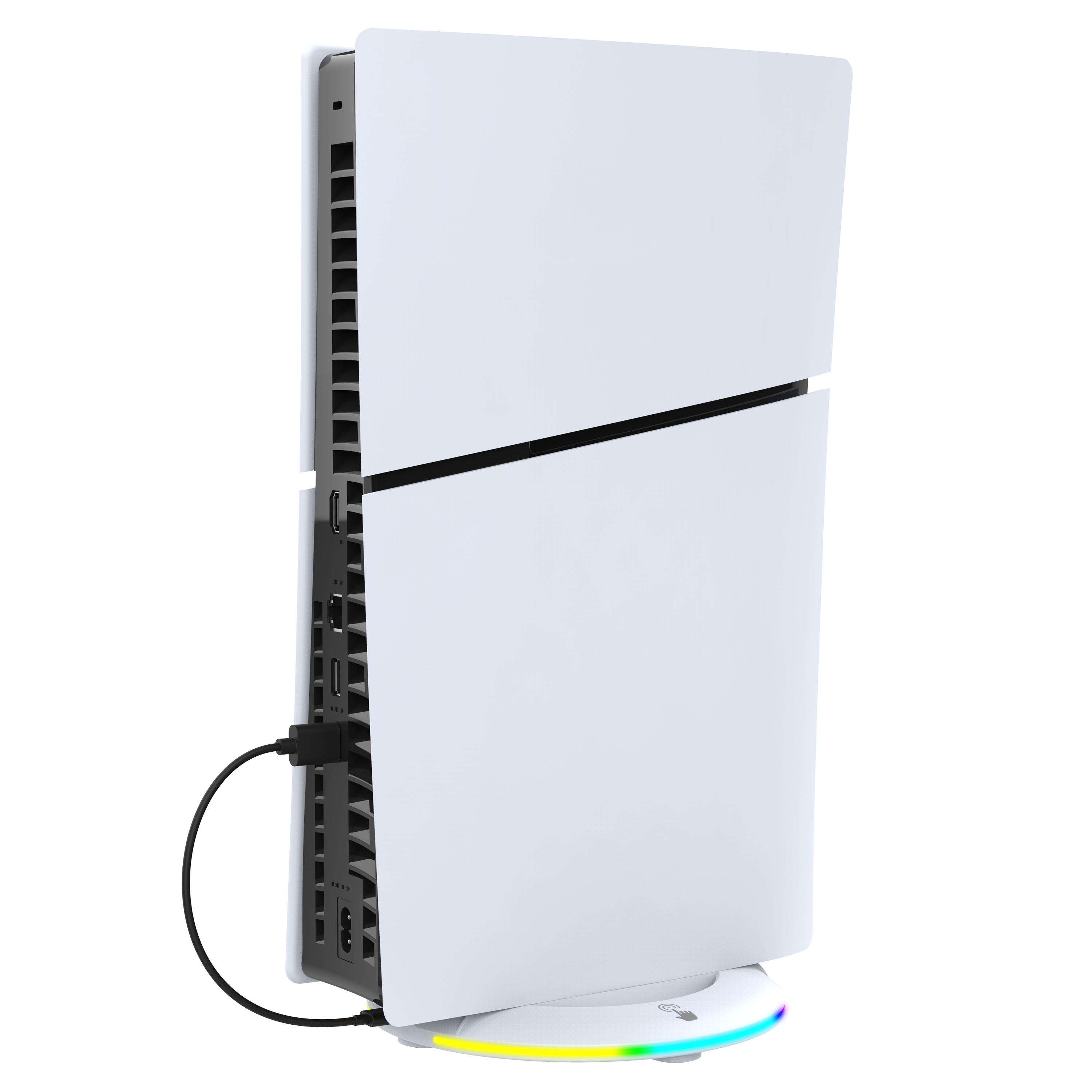 Colorful Illuminated Vertical Docking Stand for PS5 SLIM Digital & Optical Console