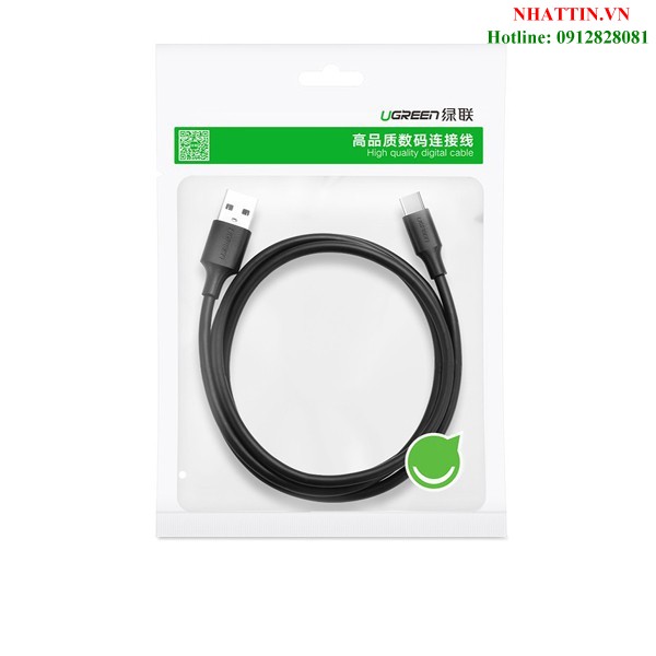 Cáp sạc, dữ liệu USB Type-A 2.0 sang USB Type-C dài 1M Ugreen 60116 cao cấp