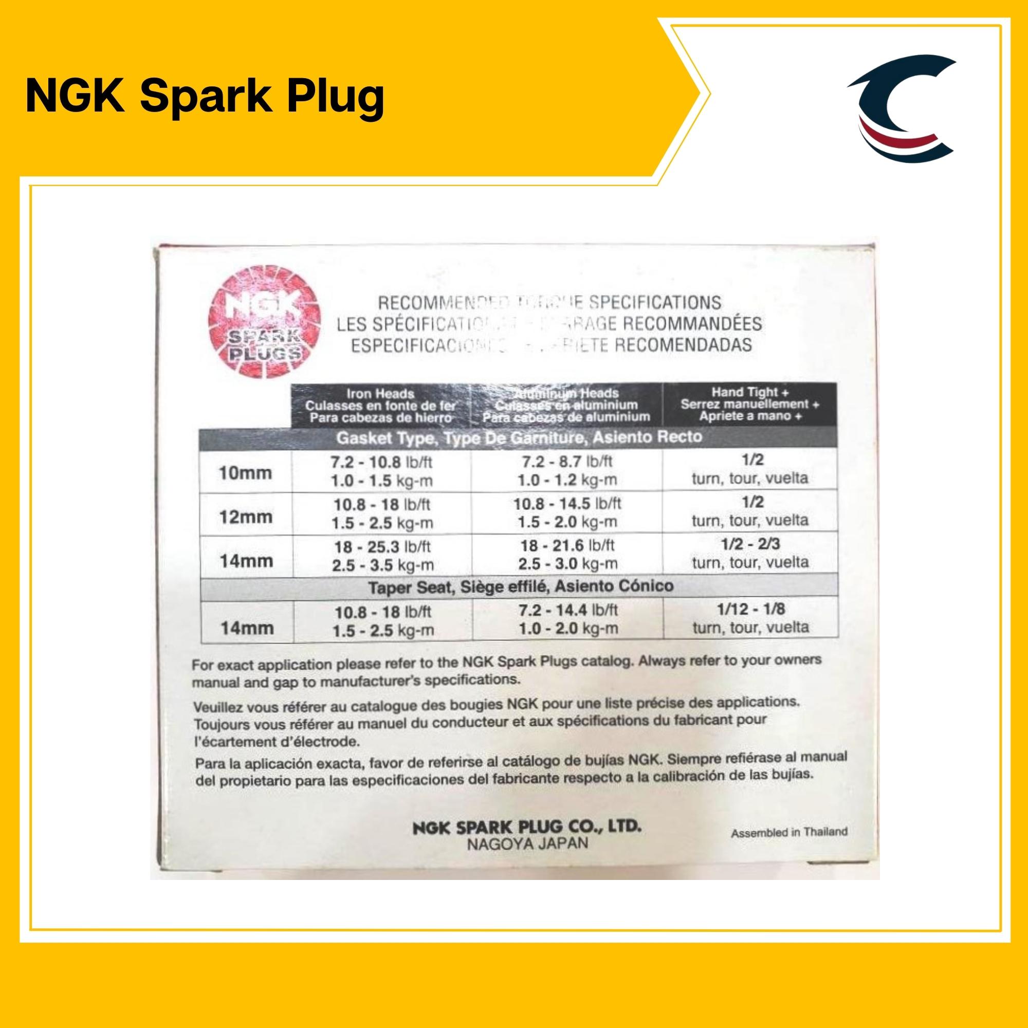 NGK Spark Plug KR6A10 Suzuki Ertiga 2013-2016, Swift 1.4 2011- (Set of 4) |  Lazada PH