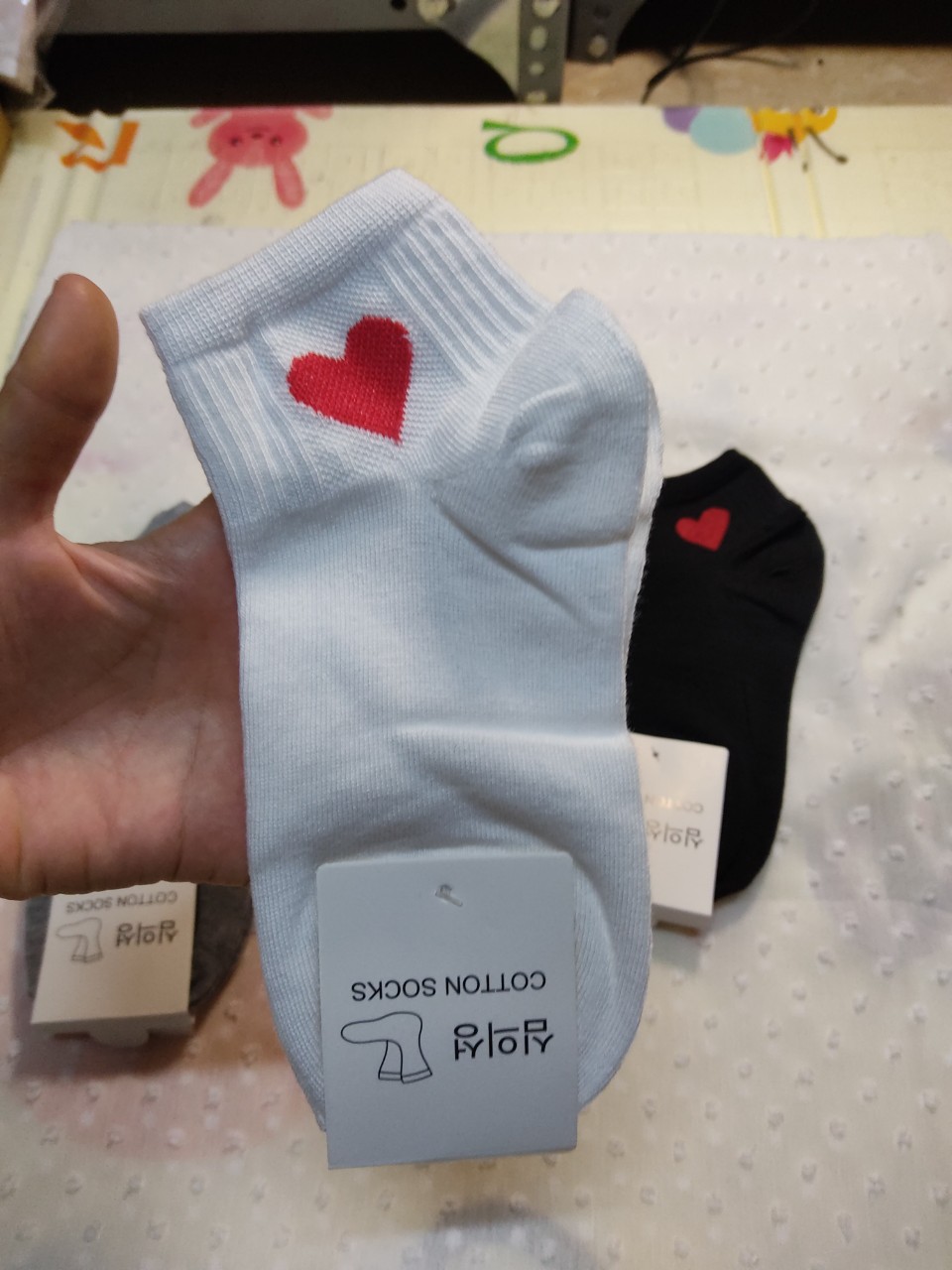 Tất tim cổ ngắn set 5 đôi
