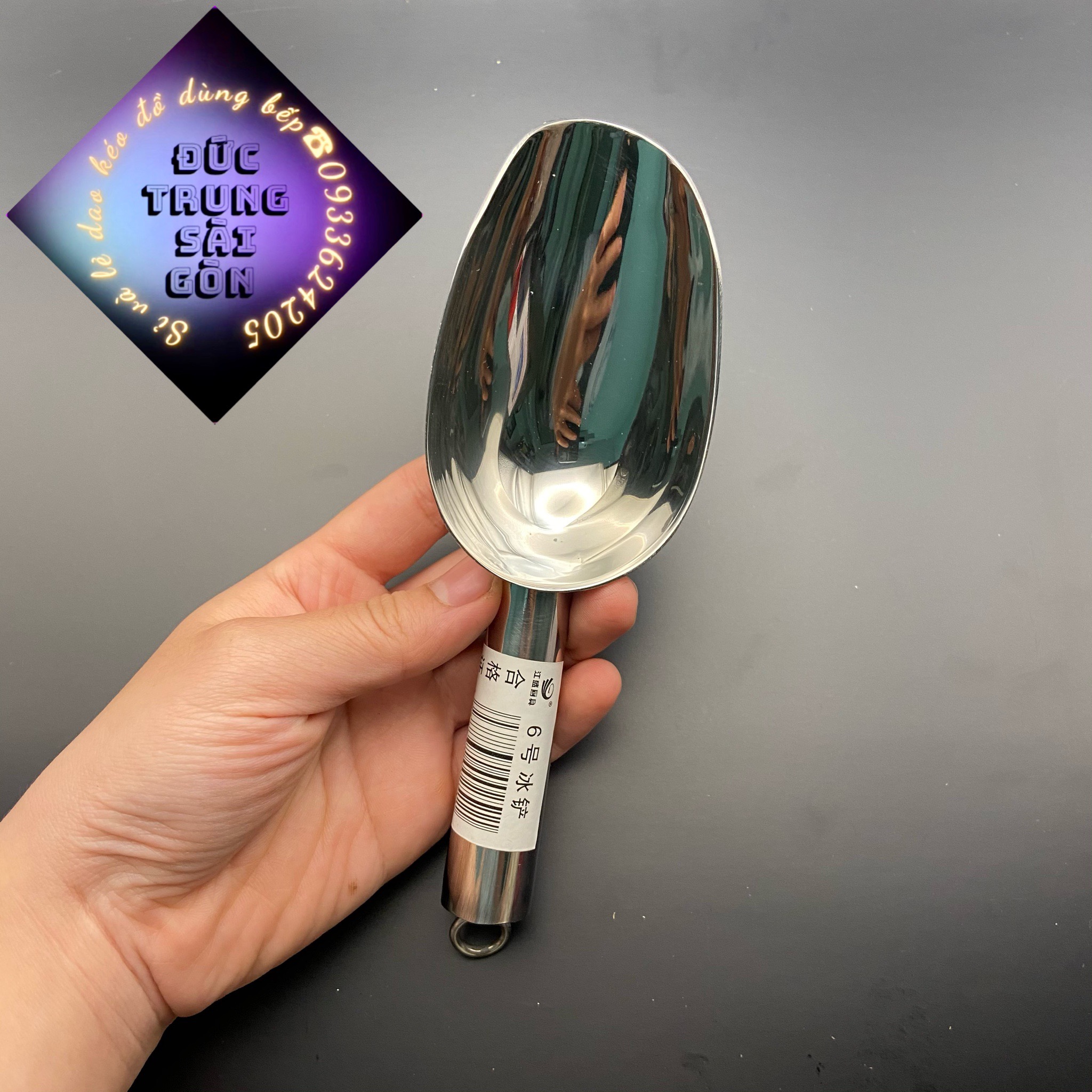 Xúc đá, xúc gạo, xúc hạt inox cao cấp đủ size