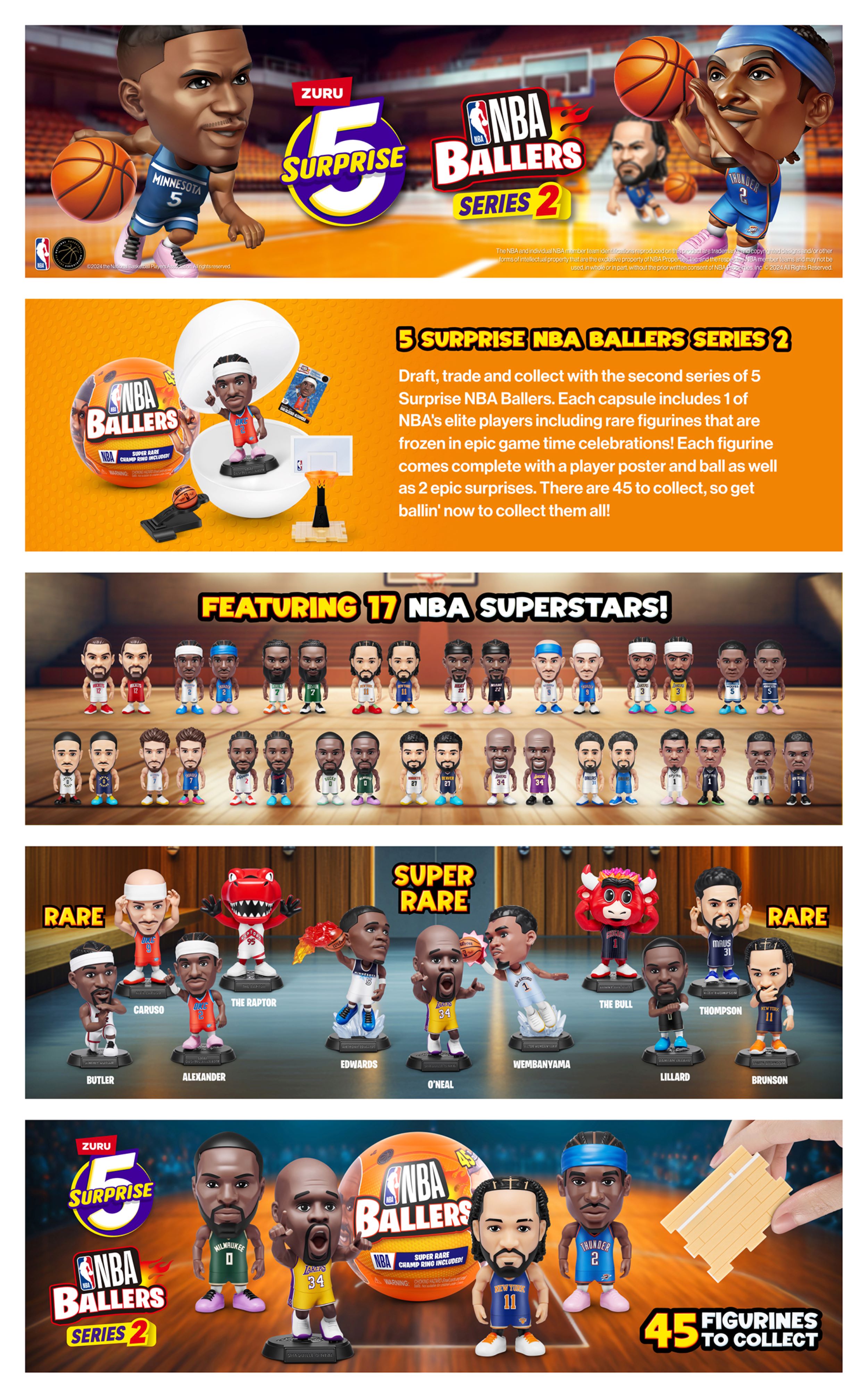 5 Surprise NBA Ballers Series 2 by ZURU | Lazada Singapore