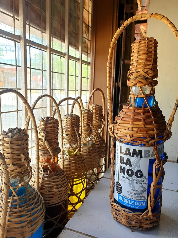 Capistrano Distillery Lambanog 750 ml with Rattan (Flavored