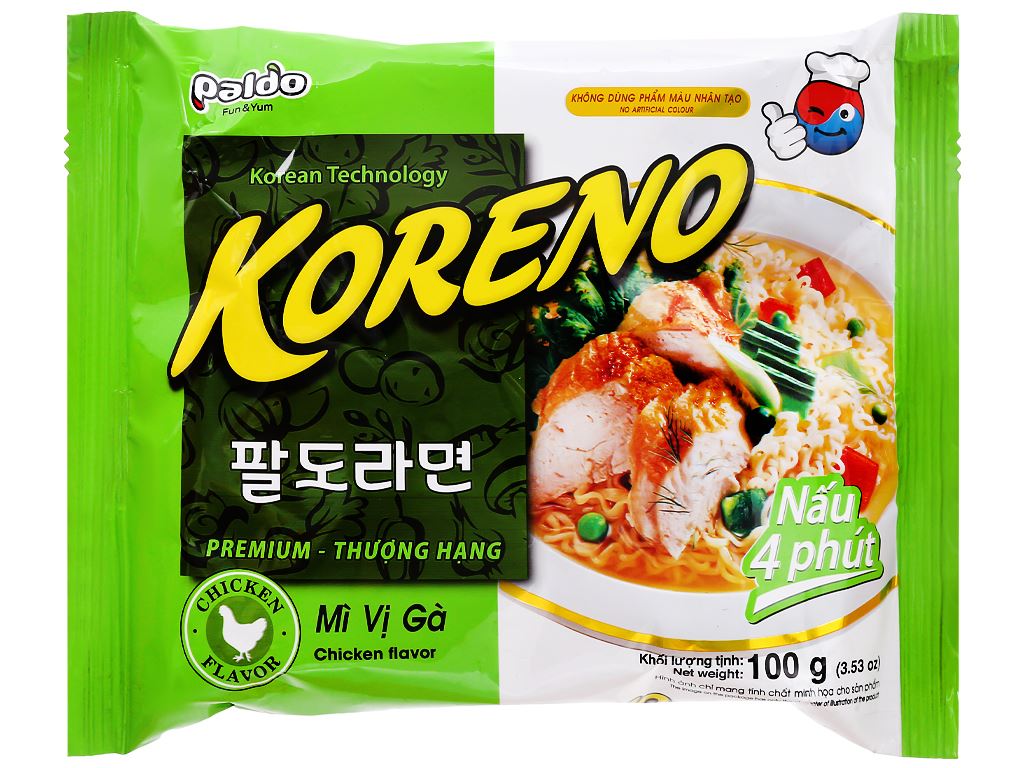 Mì Koreno Vị Gà Gói 100g