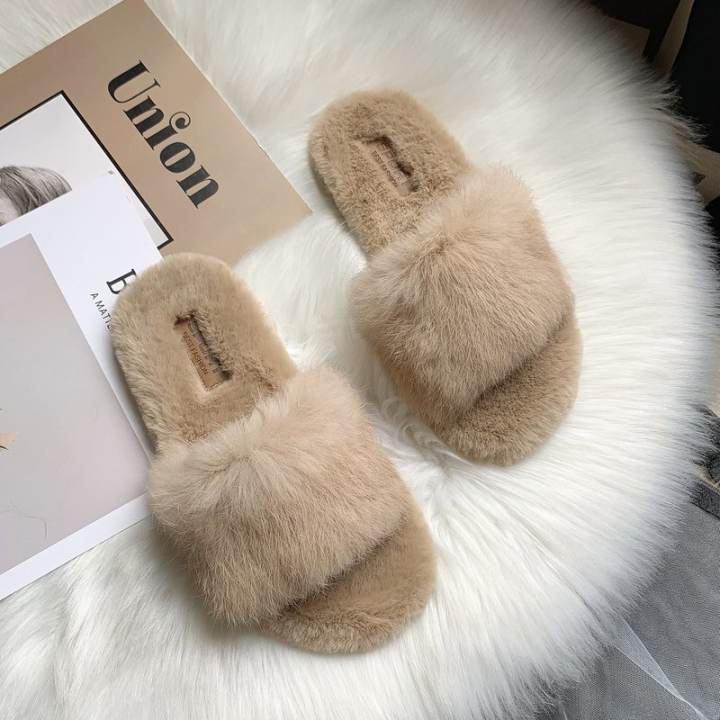 cute fluffy slippers
