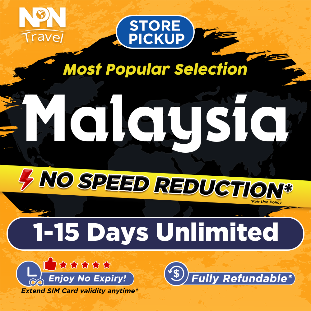 Malaysia SIM Card Ultra 115 Days Daily 500MB3GB Unlimited Data Store Pickup High Speed