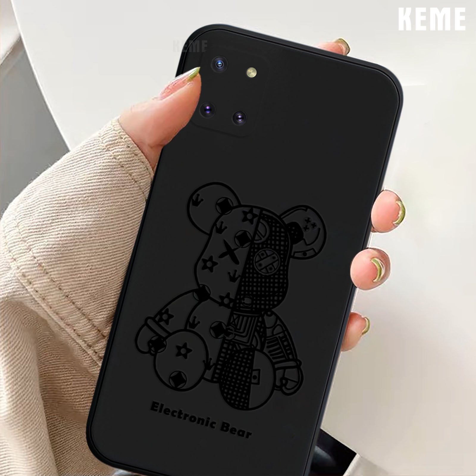 Ốp lưng Samsung Note 10 Lite / A81 in hình gấu Electric bear