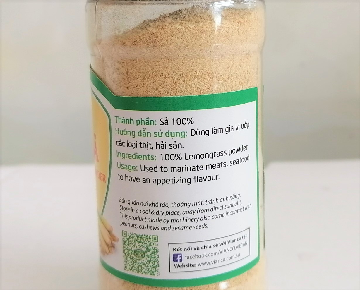 [Lọ 30g] BỘT SẢ NẤU ĂN [VN] VIANCO Lemongrass Powder
