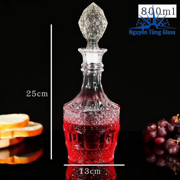 Chai Thuỷ Tinh Cao Cấp 800ML