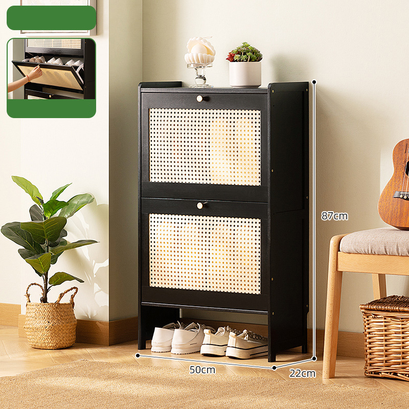 Fully enclosed, dust-proof storage, ultra-thin shoe cabinet, home door, entrance, living room, simple and modern, assembled shoe rack